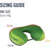 image:imageSea to Summit Aeros Premium Traveller Inflatable Neck Pillow LimeNavy Blue