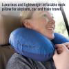 image:imageSea to Summit Aeros Premium Traveller Inflatable Neck Pillow LimeNavy Blue