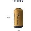 image:imageSea to Summit Big River Dry Bag HeavyDuty Dry Storage 20 Liter Surf BlueGold Brown