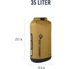 image:imageSea to Summit Big River Dry Bag HeavyDuty Dry Storage 20 Liter Surf BlueGold Brown