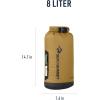 image:imageSea to Summit Big River Dry Bag HeavyDuty Dry Storage 20 Liter Surf BlueGold Brown
