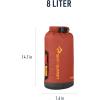 image:imageSea to Summit Big River Dry Bag HeavyDuty Dry Storage 20 Liter Surf BluePicante Red