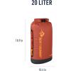 image:imageSea to Summit Big River Dry Bag HeavyDuty Dry Storage 20 Liter Surf BluePicante Red