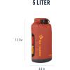 image:imageSea to Summit Big River Dry Bag HeavyDuty Dry Storage 20 Liter Surf BluePicante Red