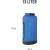image:imageSea to Summit Big River Dry Bag HeavyDuty Dry Storage 20 Liter Surf BlueSurf Blue