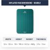 image:imageSea to Summit Comfort Deluxe SelfInflating Foam Double Sleeping Pad Byron BlueRain Forest