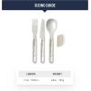 image:imageSea to Summit Detour Stainless Steel Camp Cutlery Set 1Person Knife Fork Spoon wSilicone Keeper1Person