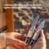 image:imageSea to Summit Detour Stainless Steel Camp Cutlery Set 1Person Knife Fork Spoon wSilicone Keeper2Person