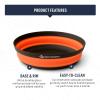 image:imageSea to Summit Frontier Ultralight Collapsible Bowl Large 30 fl oz Puffins Bill OrangePuffins Bill Orange