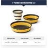image:imageSea to Summit Frontier Ultralight Collapsible Dinnerware Set 2Person 2 Medium Bowls 2 Large Bowls 2 Cups1Person M Bowl  L Bowl  Cup