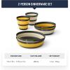 image:imageSea to Summit Frontier Ultralight Collapsible Dinnerware Set 2Person 2 Medium Bowls 2 Large Bowls 2 Cups2Person 2 x M Bowls  2 x L Bowls  2 x Cups