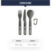 image:imageSea to Summit Frontier Ultralight Cutlery Set Long Handle Spoon and SporkFork  Spoon   Knife