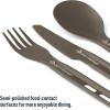 image:imageSea to Summit Frontier Ultralight Cutlery Set Long Handle Spoon and SporkFork  Spoon   Knife