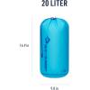 image:imageSea to Summit UltraSIL Stuff Sack Ultralight Outdoor and Travel StorageAtoll Blue