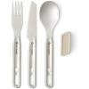 image:imageSea to Summit Detour Stainless Steel Camp Cutlery Set 1Person Knife Fork Spoon wSilicone Keeper1Person