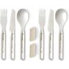 image:imageSea to Summit Detour Stainless Steel Camp Cutlery Set 1Person Knife Fork Spoon wSilicone Keeper2Person