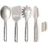 image:imageSea to Summit Detour Stainless Steel Camping Utensil Set for Cooking and Serving Serving Spoon Slotted Spoon Tongs Spatula