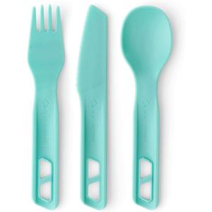 image:imageSea to Summit Passage Camp Cutlery Set Fork Spoon and Knife Aqua Sea BlueAqua Sea Blue