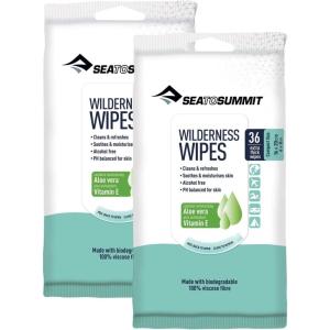 image:imageSea to Summit Wilderness Wipes RinseFree Shower Wipes2Pack 36 wipes per pack