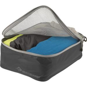 image:imageSea to Summit Travelling Light Garment Mesh Bag Packing Organizer Large HighRise GreyBlack
