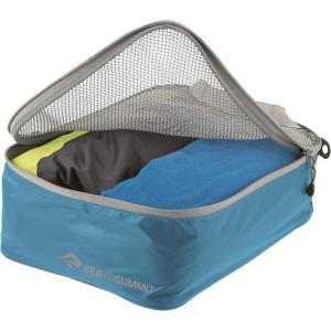 image:imageSea to Summit Travelling Light Garment Mesh Bag Packing Organizer Large HighRise GreyPacific Blue