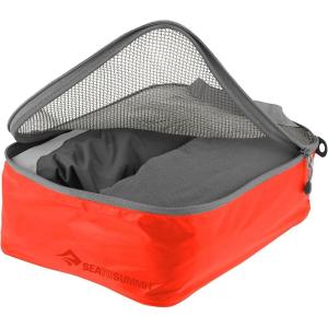 image:imageSea to Summit Travelling Light Garment Mesh Bag Packing Organizer Large HighRise GreySpicy Orange